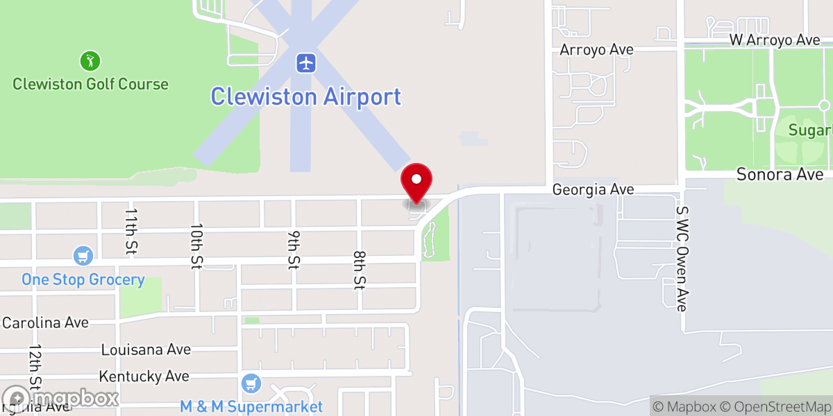 Map showing location of Mount Calvary Missionary Church