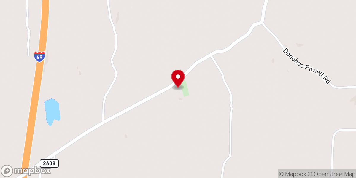 Map showing location of Lakeview Missionary Baptist