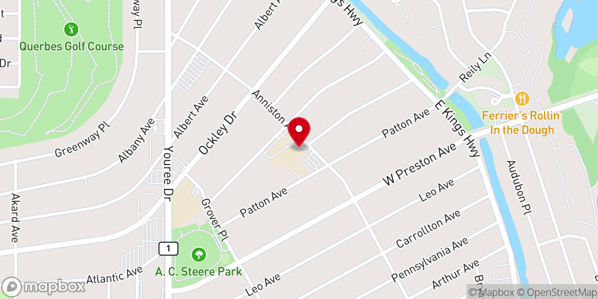 Map showing location of St. Joseph Catholic School