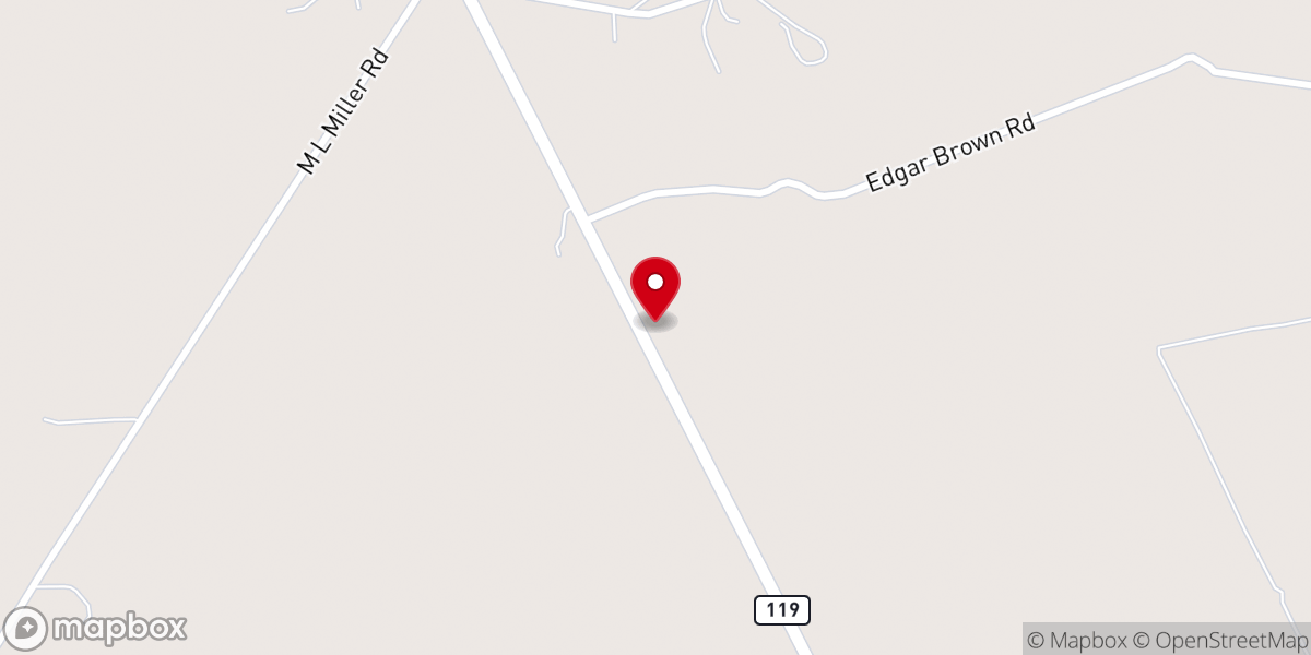 Map showing location of Hutchison-Longstreet Church