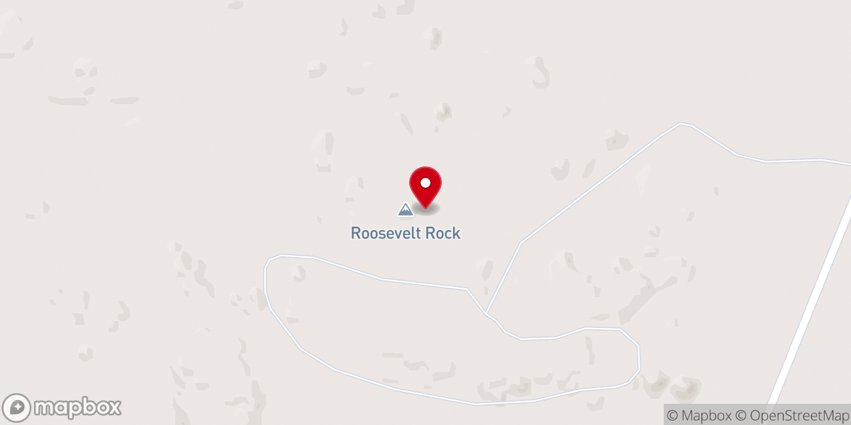 Map showing location of Medicine Rocks State Park