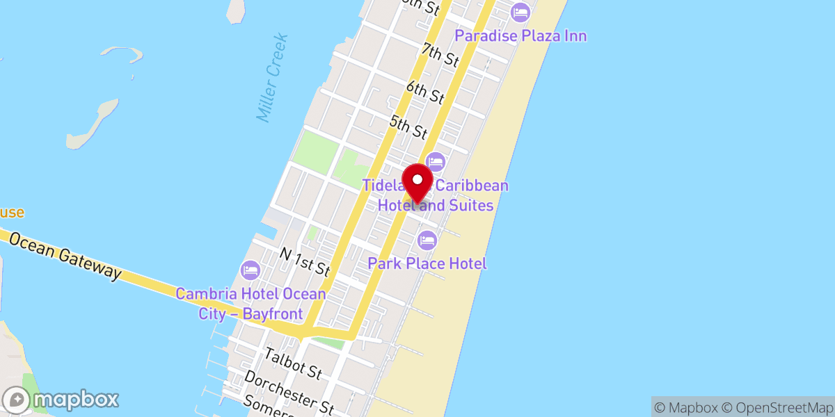 Map showing location of Saint Pauls-by-the-Sea Episcopal Church