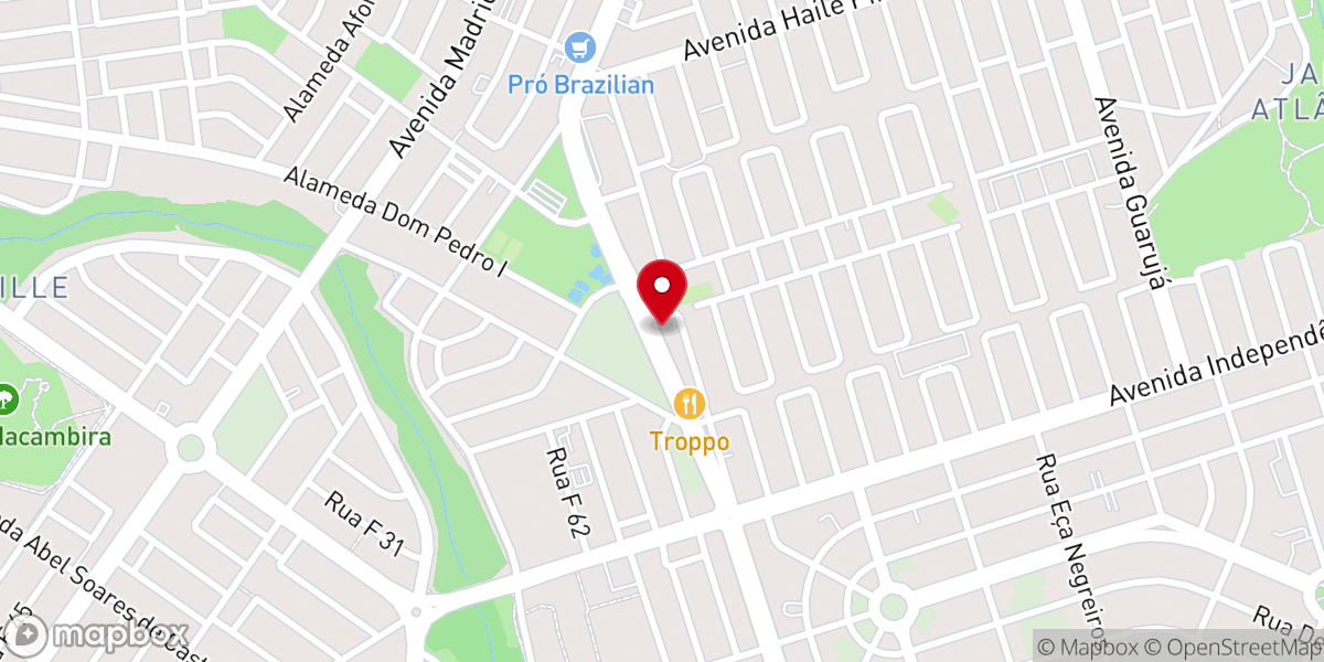 Map showing location of Igreja Batista Atlântico