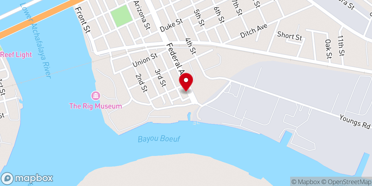 Map showing location of Mount Pilgrim Baptist Church