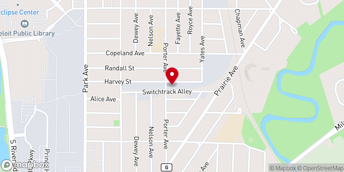 Map showing location of New Life Youth Center