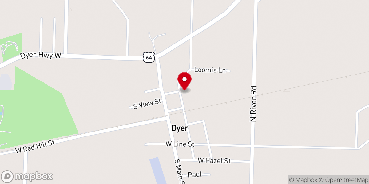 Map showing location of Living Water Fellowship