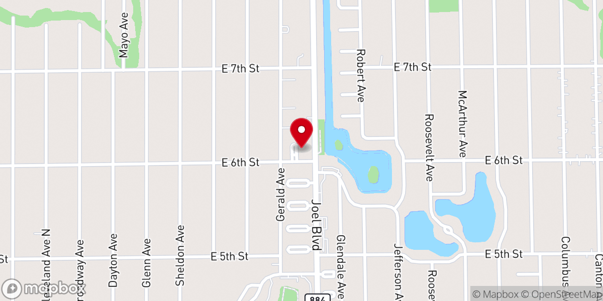 Map showing location of St Anselm's Episcopal Church