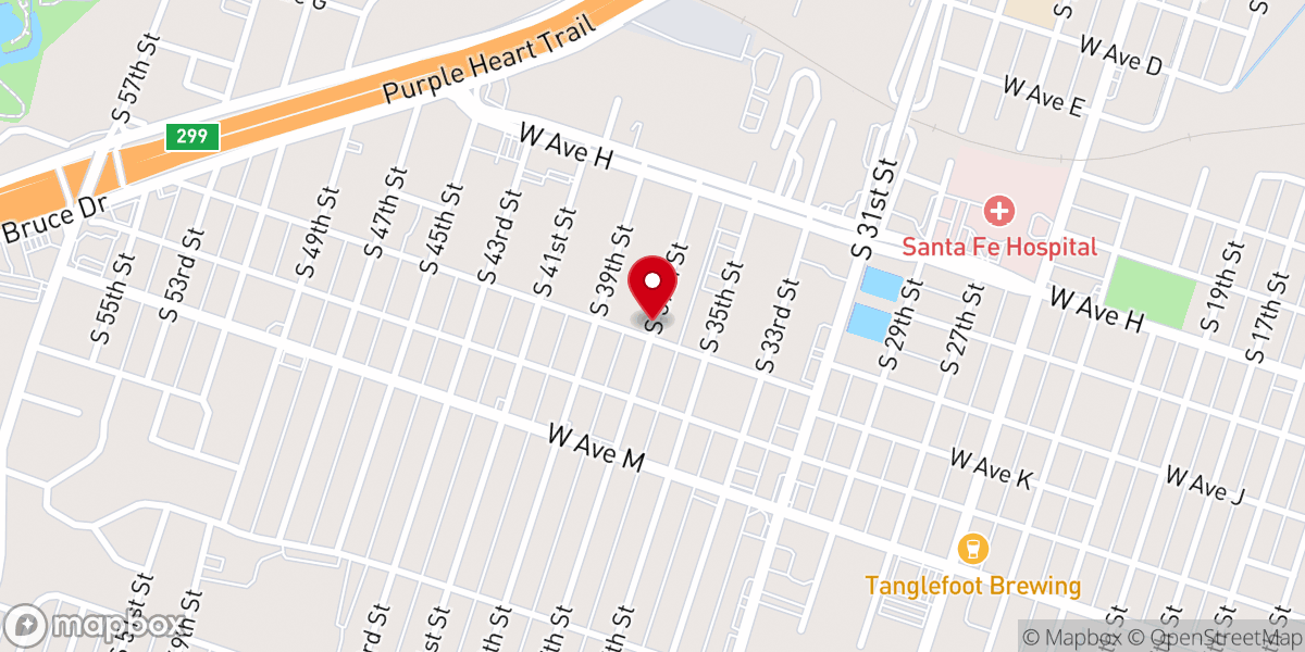 Map showing location of Iglesia De Dios En Cristo Jesus En El Sistema De Autonomia Inc