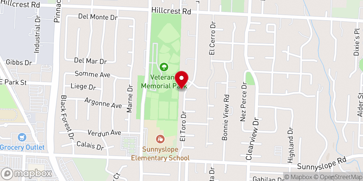 Map showing location of Liberty Christian Center