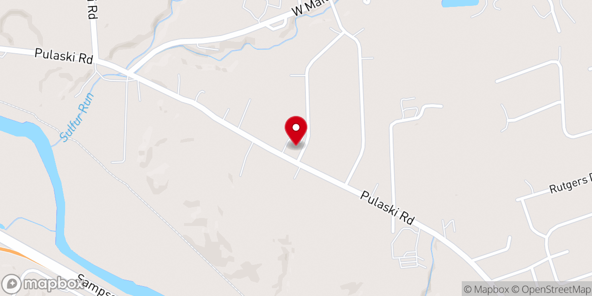 Map showing location of New Hope Wesleyan Church