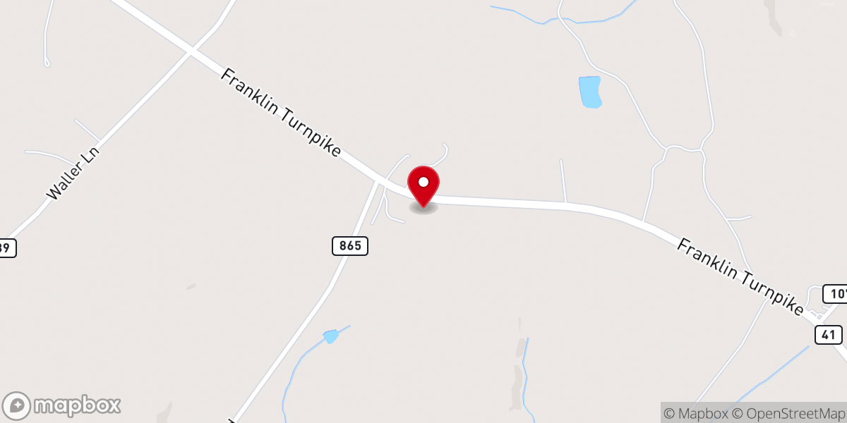 Map showing location of Guildfield Baptist Church