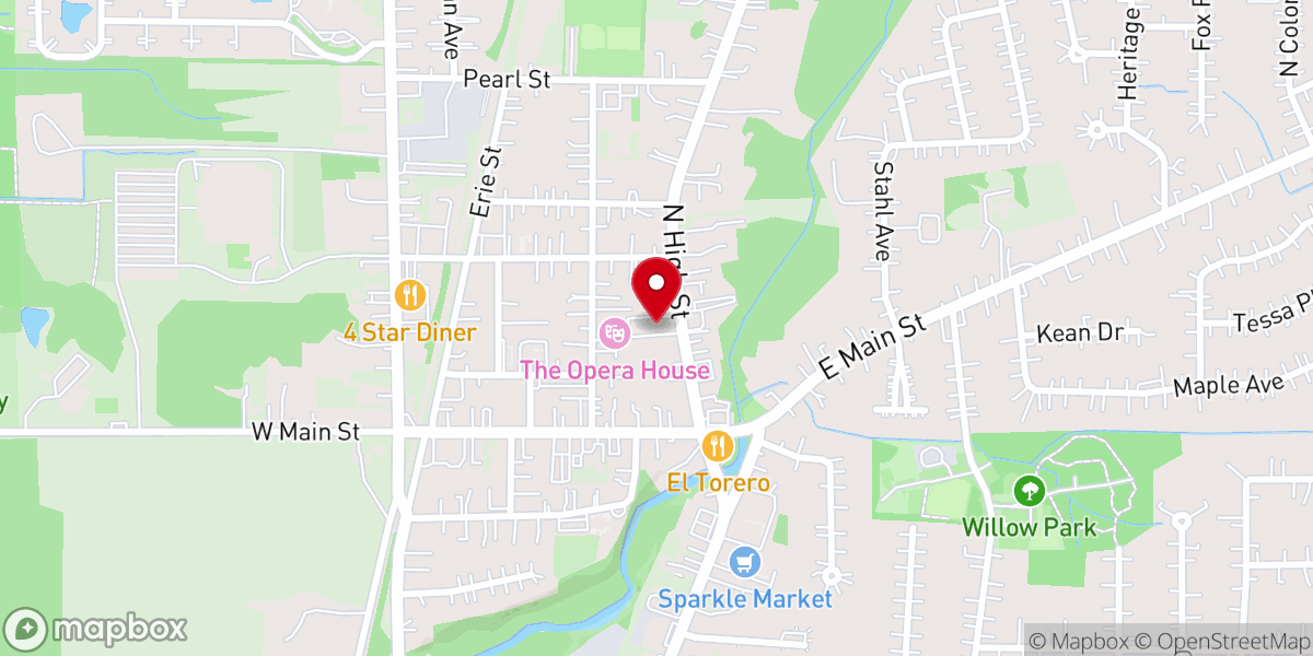 Map showing location of Cortland United Methodist Church