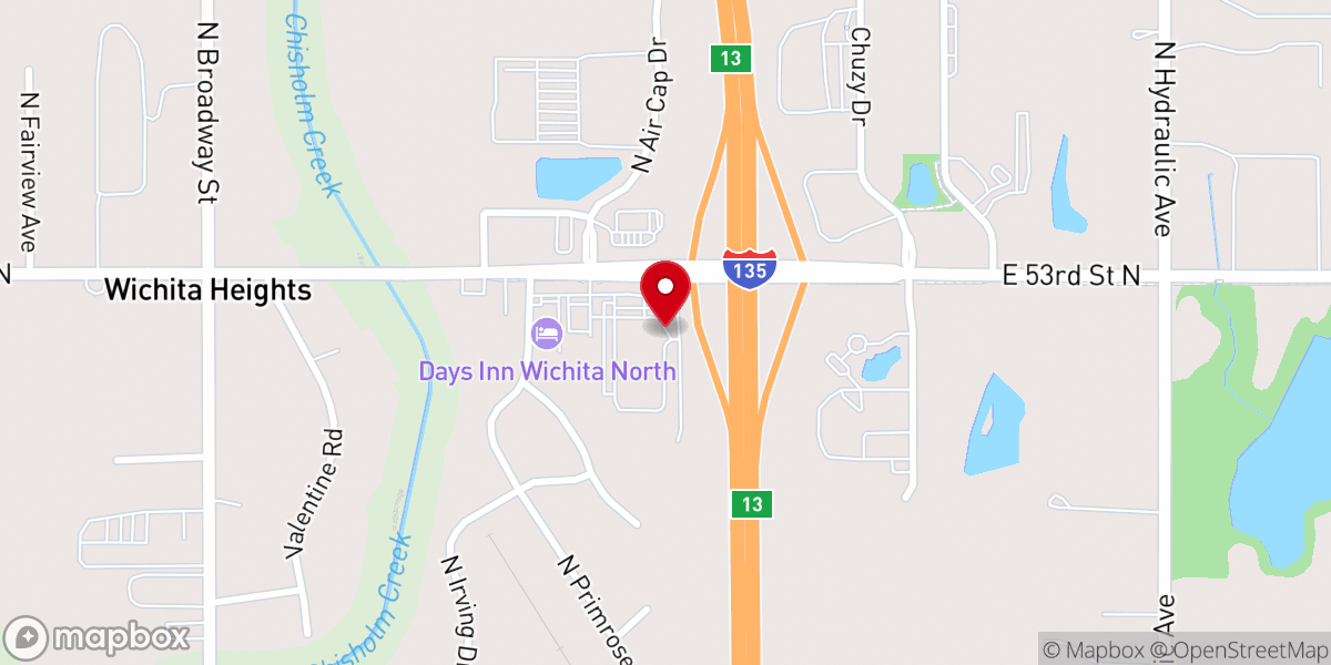 Map showing location of Word of Life Church