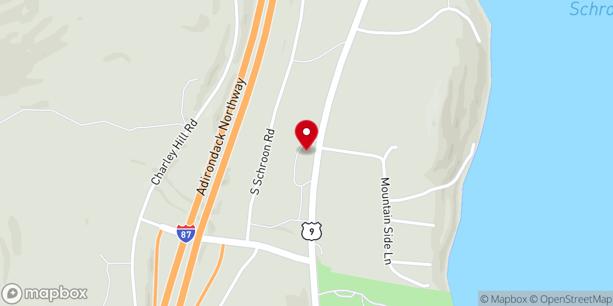 Map showing location of Mountainside Bible Chapel