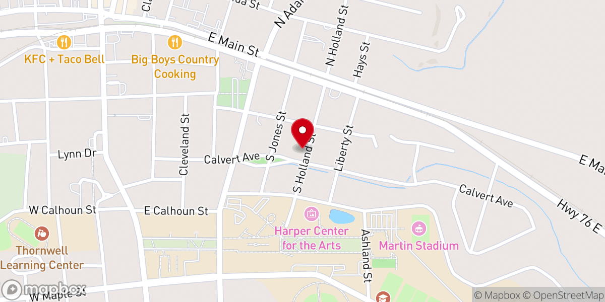 Map showing location of All Saints Episcopal Church