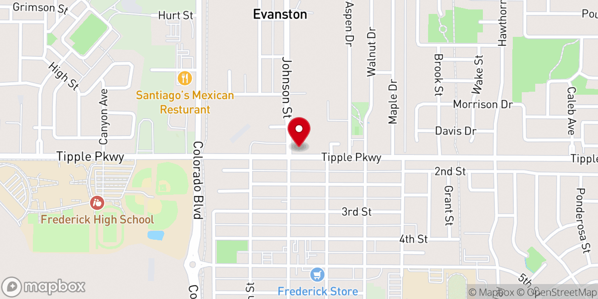 Map showing location of St. Brigit Episcopal Church