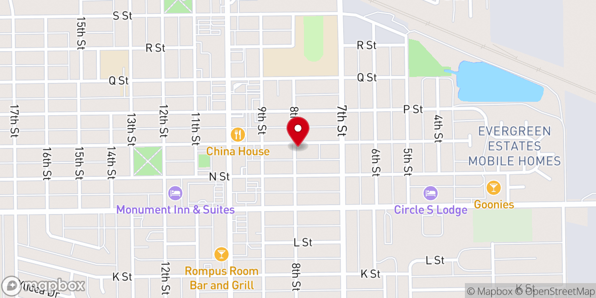 Map showing location of Maranatha Temple