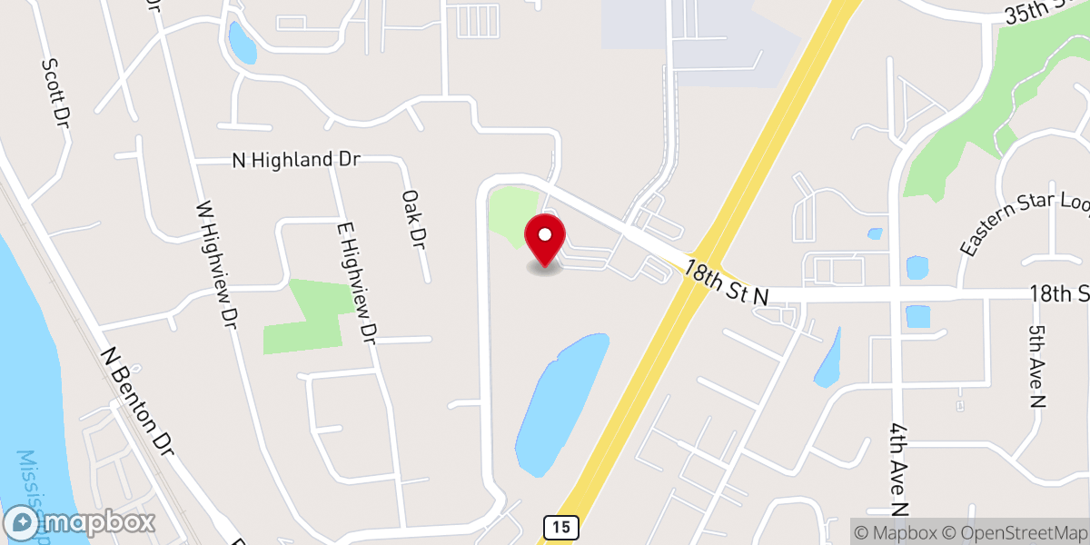 Map showing location of Discovery Church