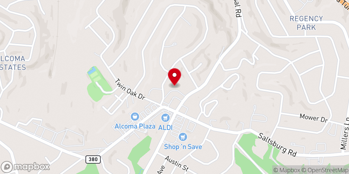 Map showing location of Grace Lutheran