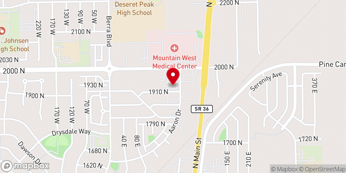 Map showing location of Driver License Offices – Tooele