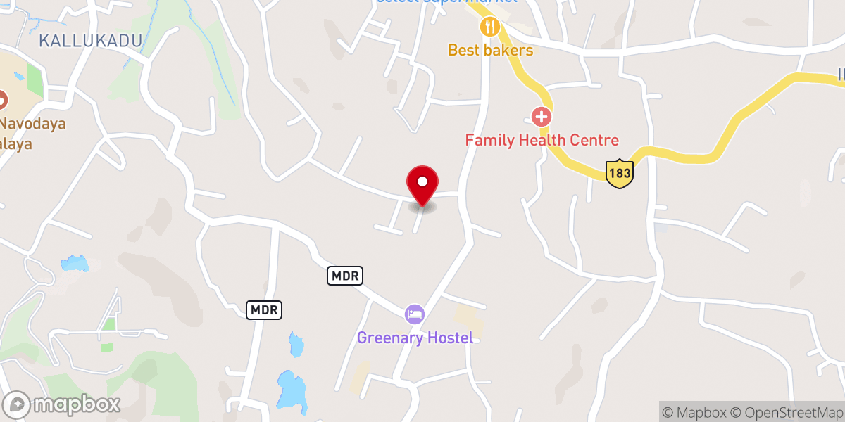 Map showing location of IPC Salem Thalappady