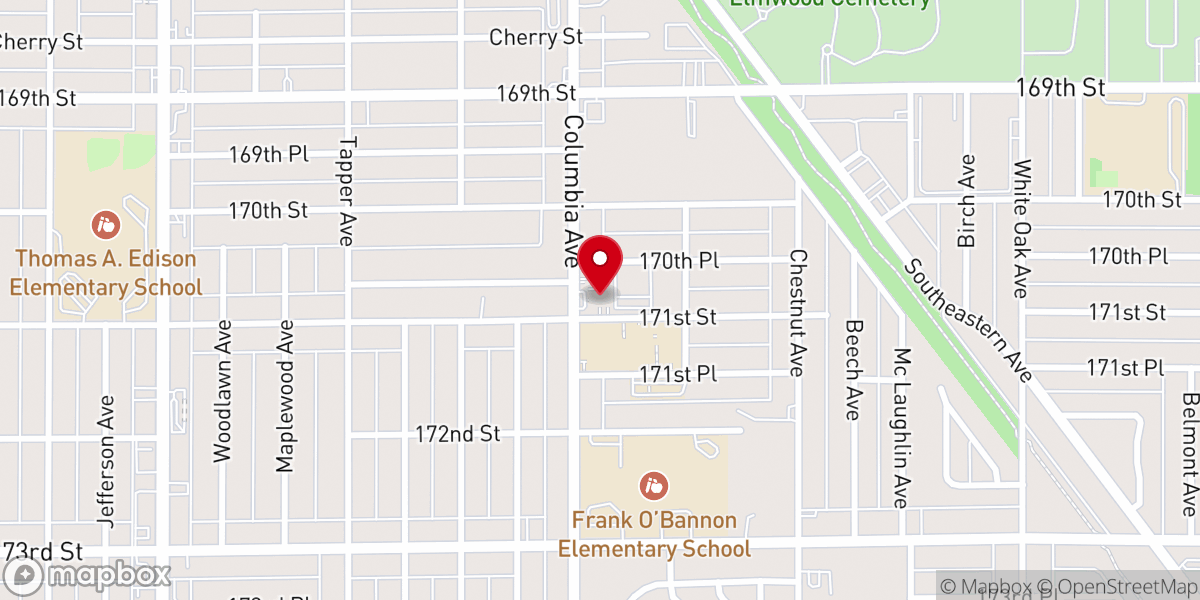Map showing location of Saint Michael Ukrainian Orthodox Church