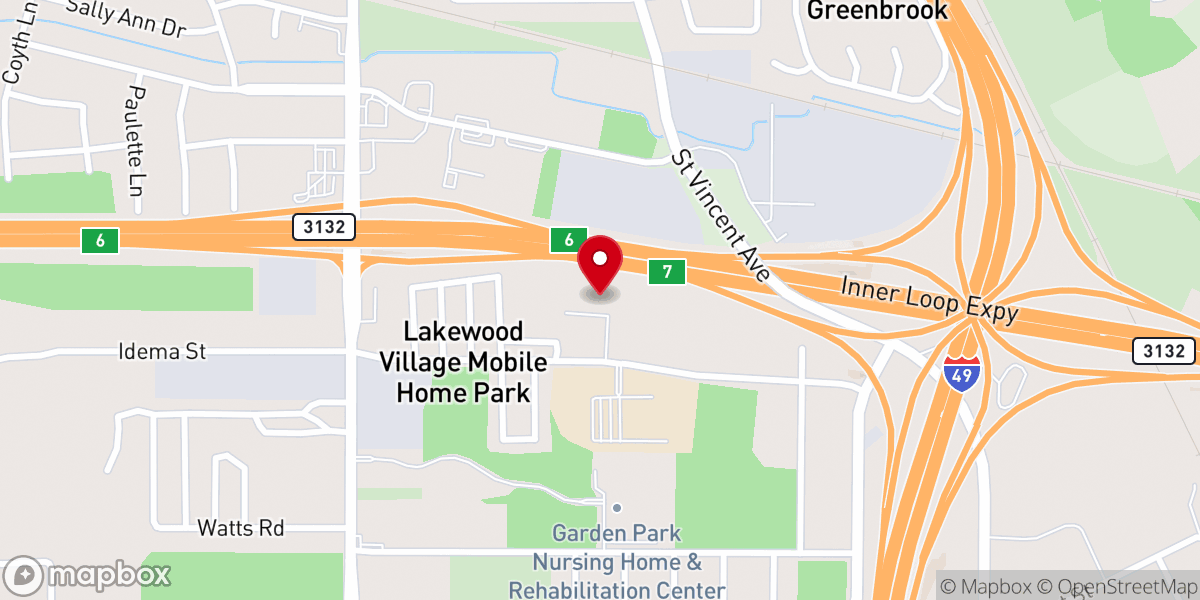 Map showing location of Christ Lutheran Church