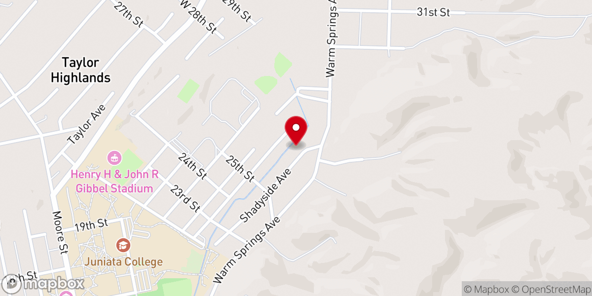 Map showing location of Salvation Army