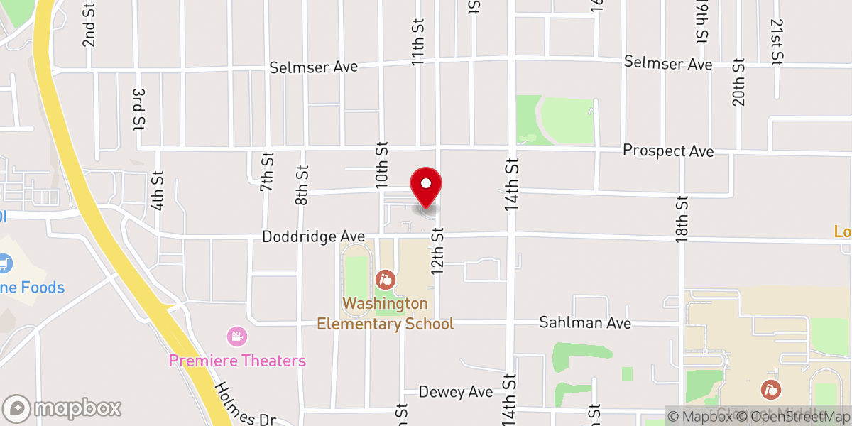 Map showing location of New Horizon Christian Preschool
