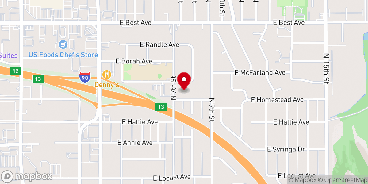 Map showing location of Canvas Church