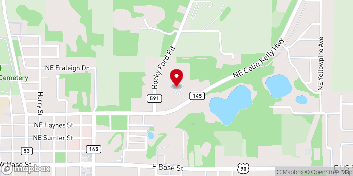 Map showing location of Madison Church of God