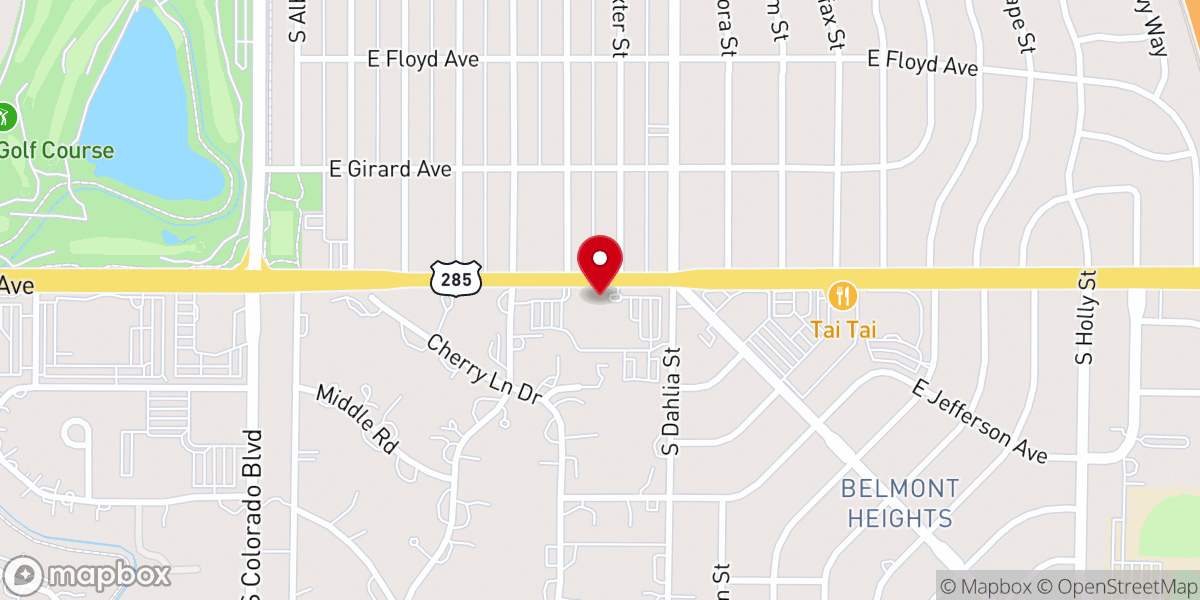 Map showing location of Bethany Lutheran Church (ELCA)