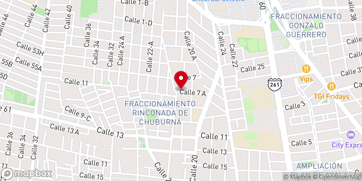 Map showing location of PUERTA DEL CIELO
