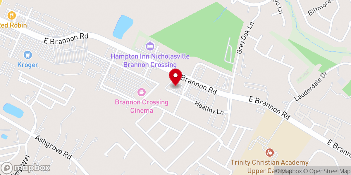 Map showing location of Providence Christian Church