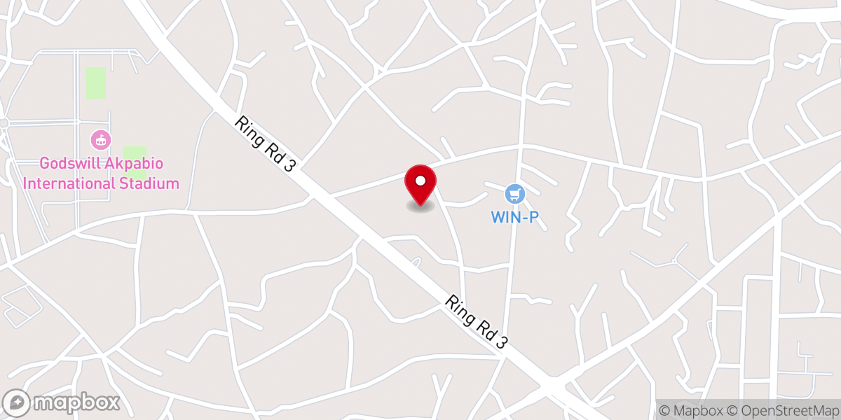 Map showing location of Full Life Christian Centre