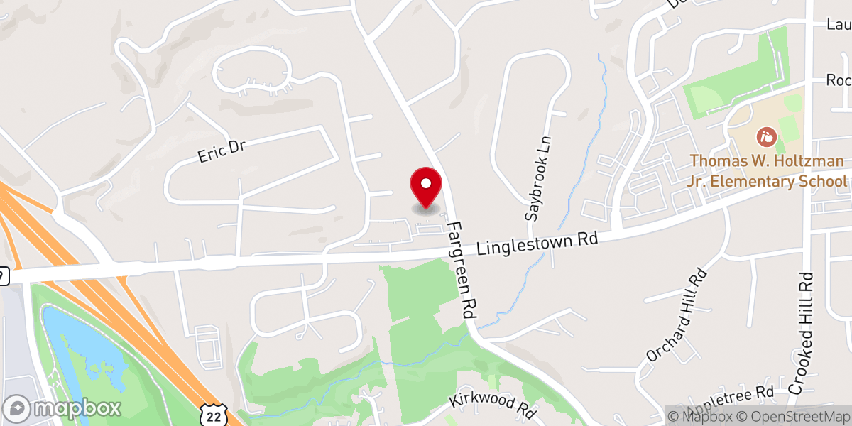 Map showing location of Tree of Life Lutheran Church