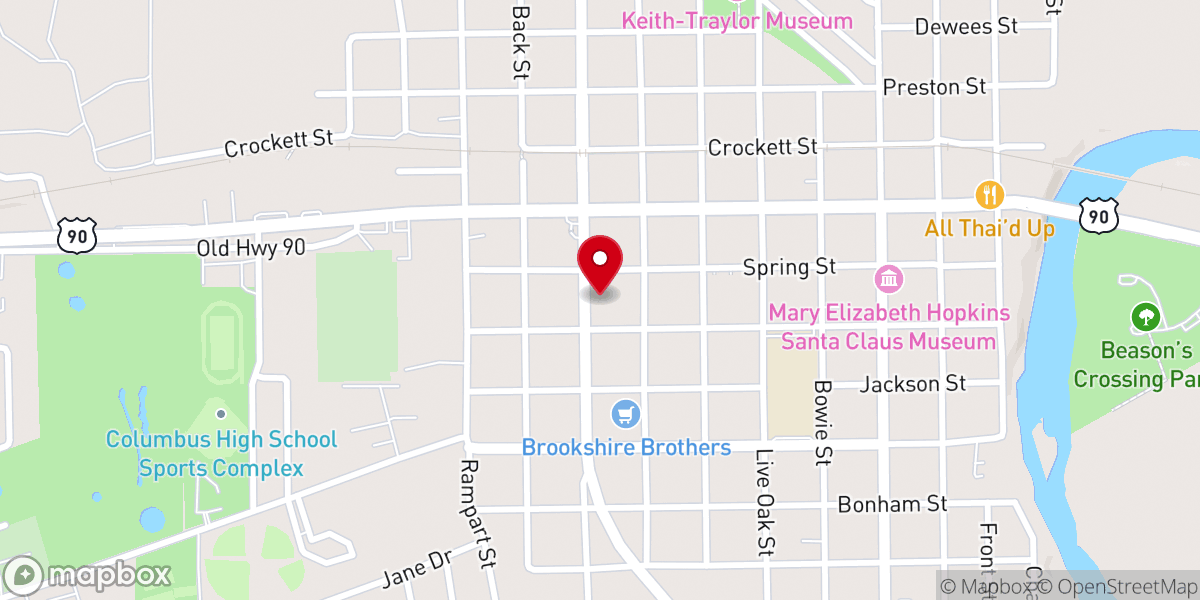 Map showing location of Maria's Mexican Cafe