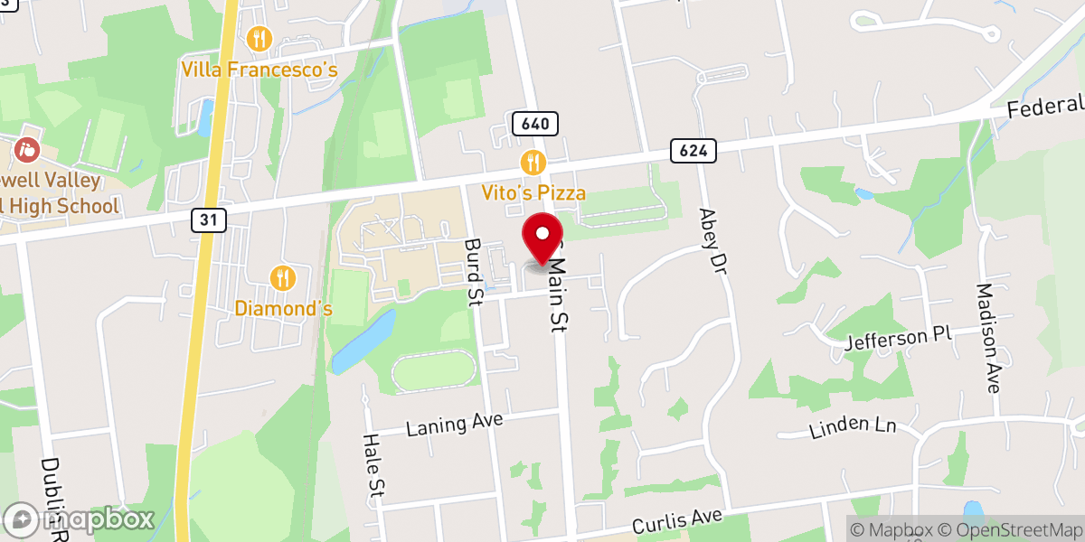 Map showing location of Pennington United Methodist