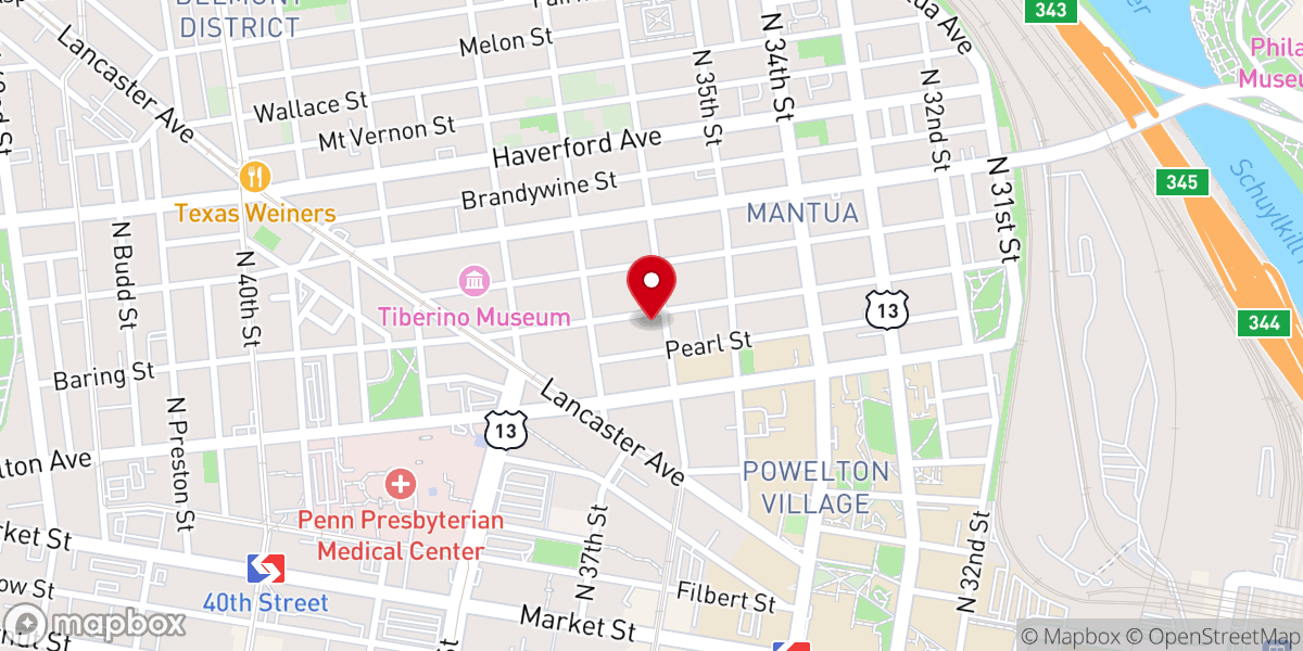 Map showing location of The Church of St Andrew & St Monica