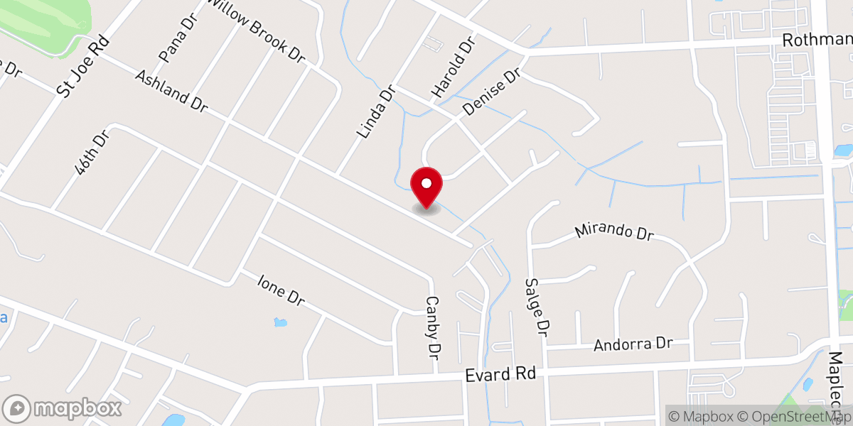 Map showing location of Highland Henge Inc