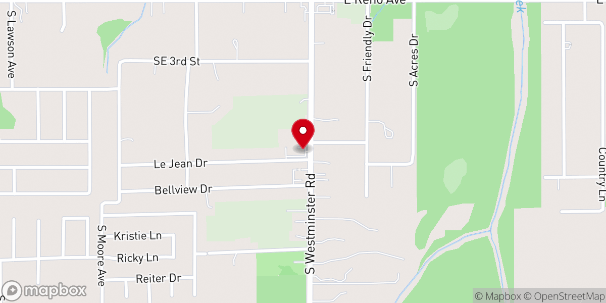 Map showing location of New Community Church