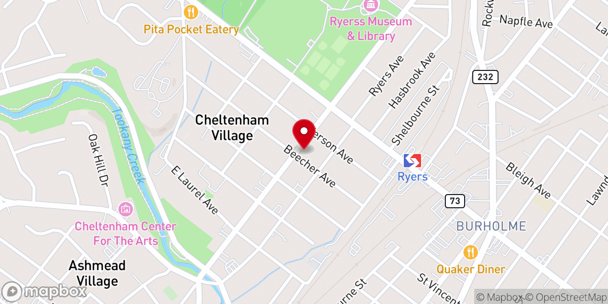 Map showing location of Karen Robinson Ministries
