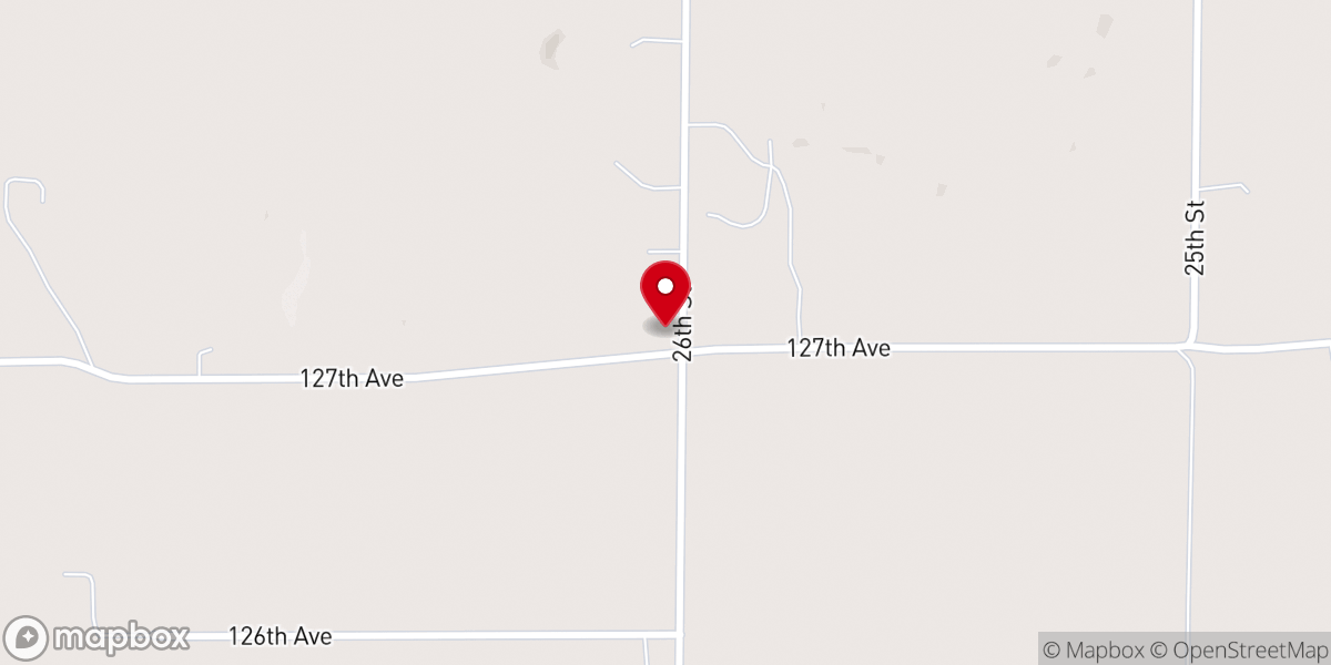 Map showing location of South Monterey United Methodist Church