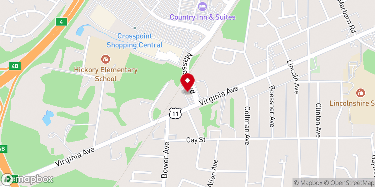 Map showing location of Church of God
