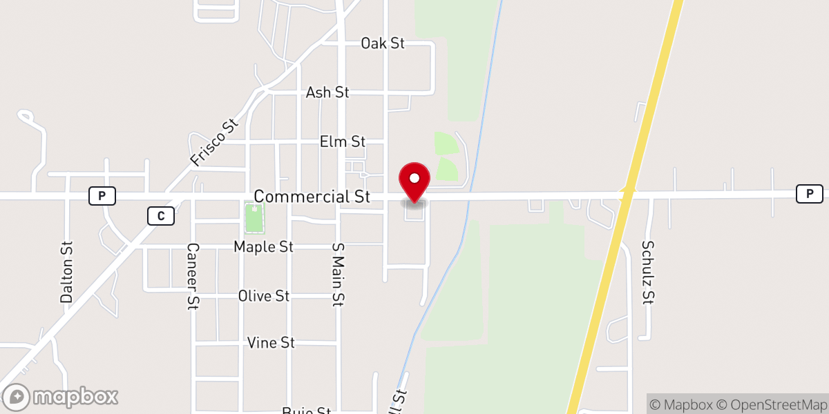 Map showing location of Senath Church of Christ