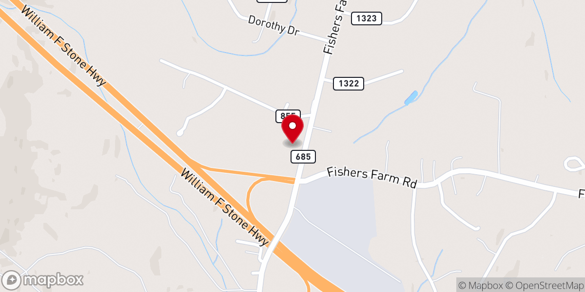 Map showing location of Martinsville Church Of Truth