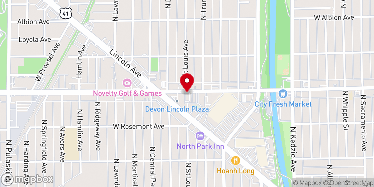 Map showing location of Agape International Church Inc