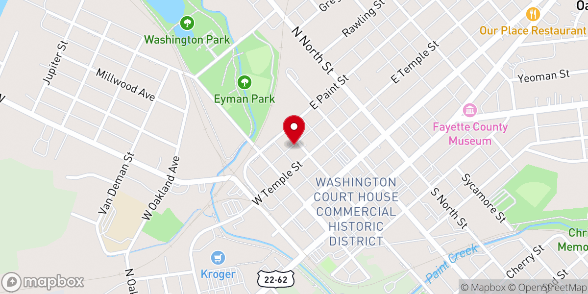 Map showing location of Rodgers Chapel African Methodist Episcopal Church