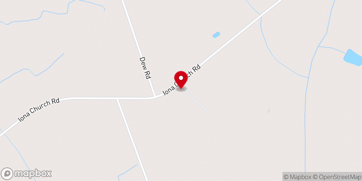 Map showing location of New Bethel Holiness Methodist Church