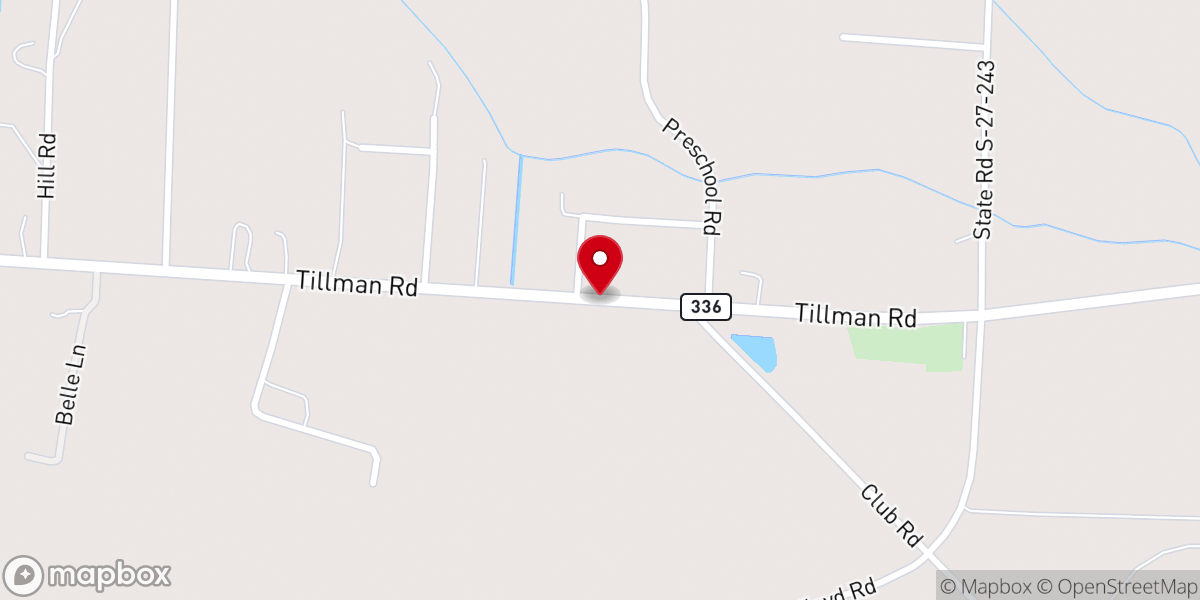 Map showing location of Jacob Temple Church of God in Christ
